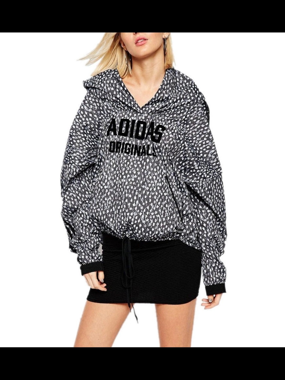ADIDAS Originals Women's Black/White Printed Jacket